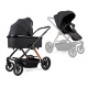  Детская коляска 2в1 Ninos Estrella Black Gold