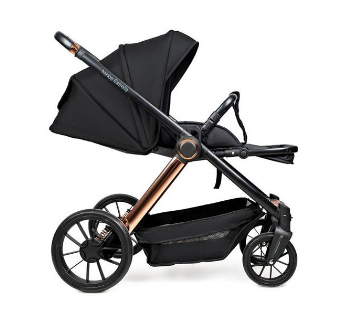  Детская коляска 2в1 Ninos Estrella Black Gold