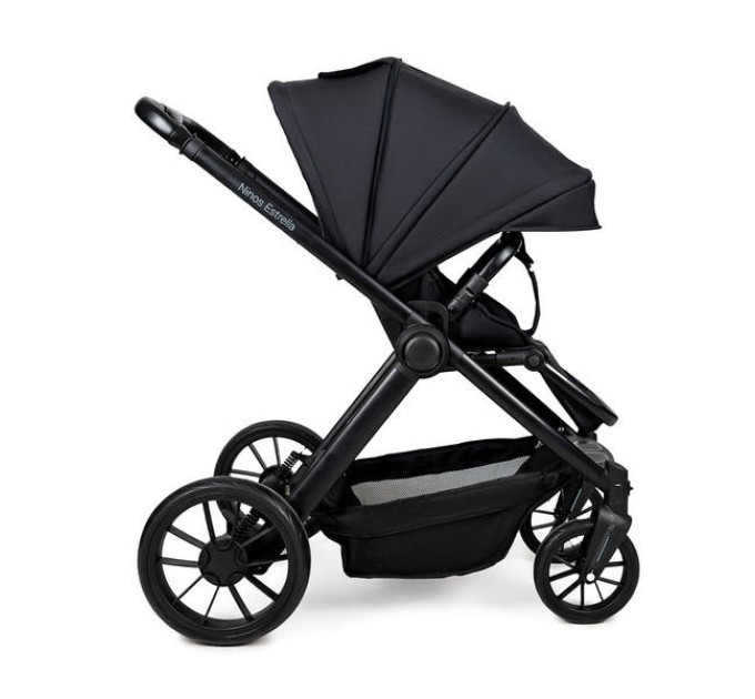  Детская коляска 2в1 Ninos Estrella Black Black