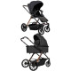  Дитяча коляска 2в1 Ninos Estrella Black Gold