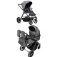  Дитяча коляска 2в1 Ninos Estrella Grey Black