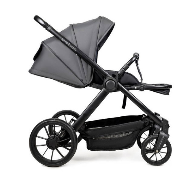  Детская коляска 2в1 Ninos Estrella Grey Black