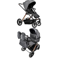  Дитяча коляска 2в1 Ninos Estrella Grey Gold