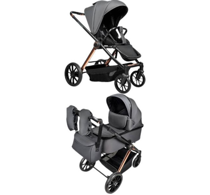 Дитяча коляска 2в1 Ninos Estrella Grey Gold