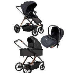  Дитяча коляска 3в1 Ninos Estrella Black Gold
