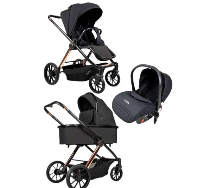 Дитяча коляска 3в1 Ninos Estrella Black Gold