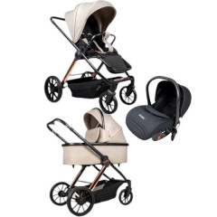  Дитяча коляска 3в1  Ninos Estrella Beige Gold