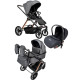  Дитяча коляска 3в1 Ninos Estrella Grey Gold
