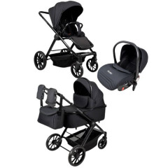  Дитяча коляска 3в1 Ninos Estrella Black Black