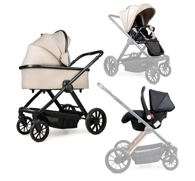  Детская коляска 3в1 Ninos Estrella Beige Black