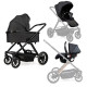  Детская коляска 3в1 Ninos Estrella Black Black