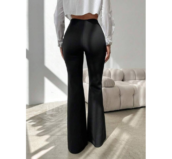 Жіночі штани з креп-дайвінгу клеш