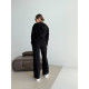 Жіночий вельветовий костюм з капюшоном і кишенями з хб основою