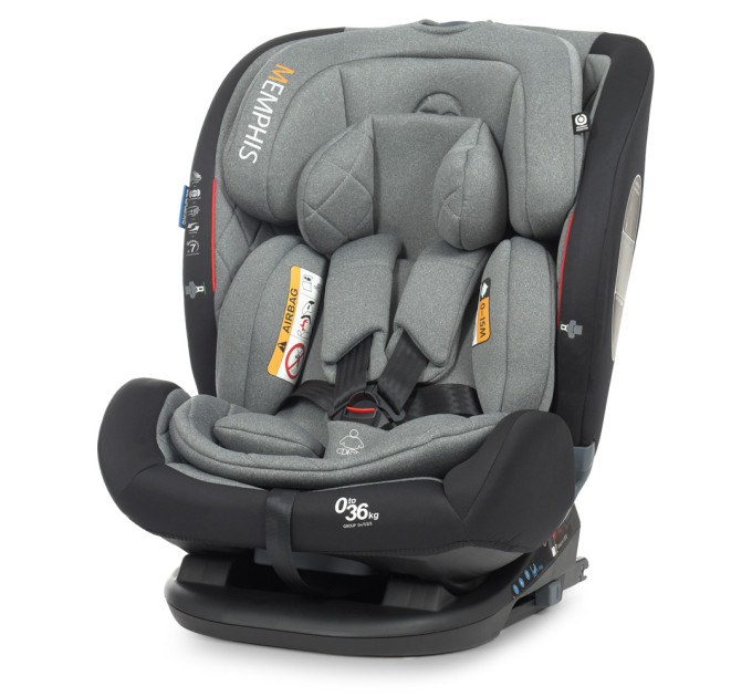 Автокресло ME 1093 MEMPHIS Gray Black