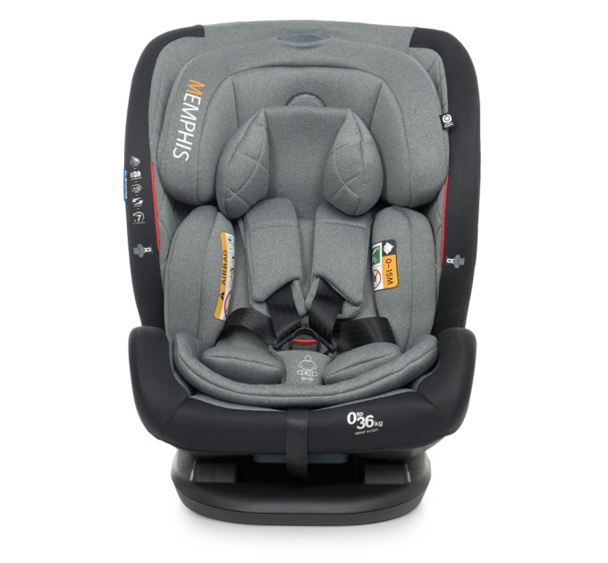 Автокресло ME 1093 MEMPHIS Gray Black
