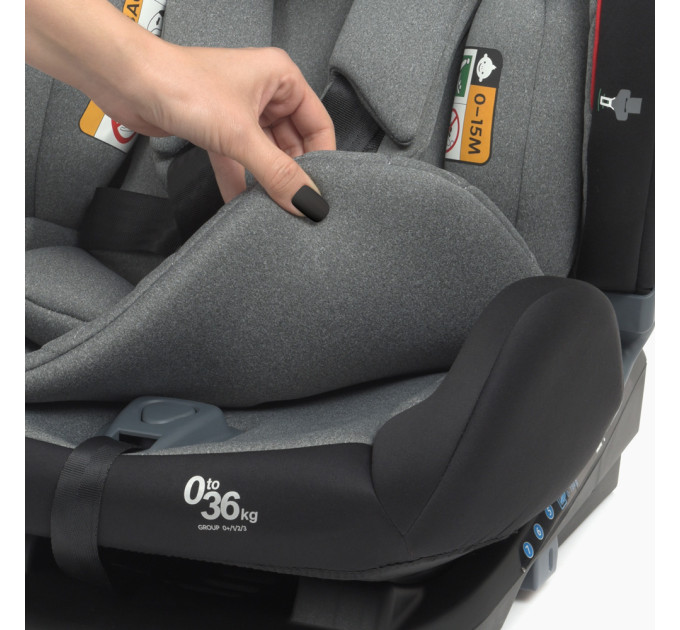 Автокресло ME 1093 MEMPHIS Gray Black