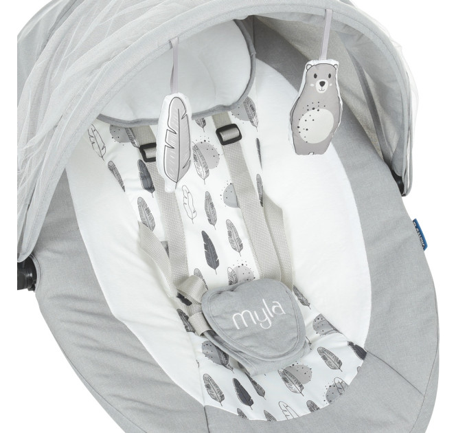 Укачивающий центр ME 1074 MYLA Soft Gray