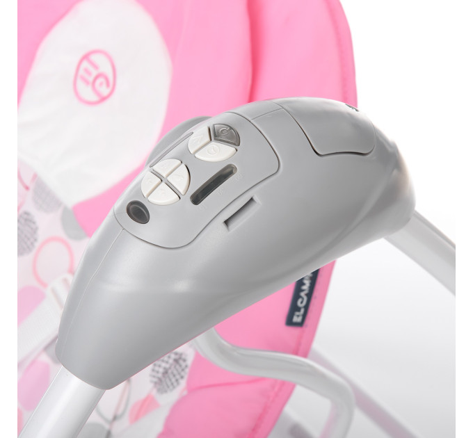 Гойдалка-шезлонг ME 1028 SENSA Circles Pink