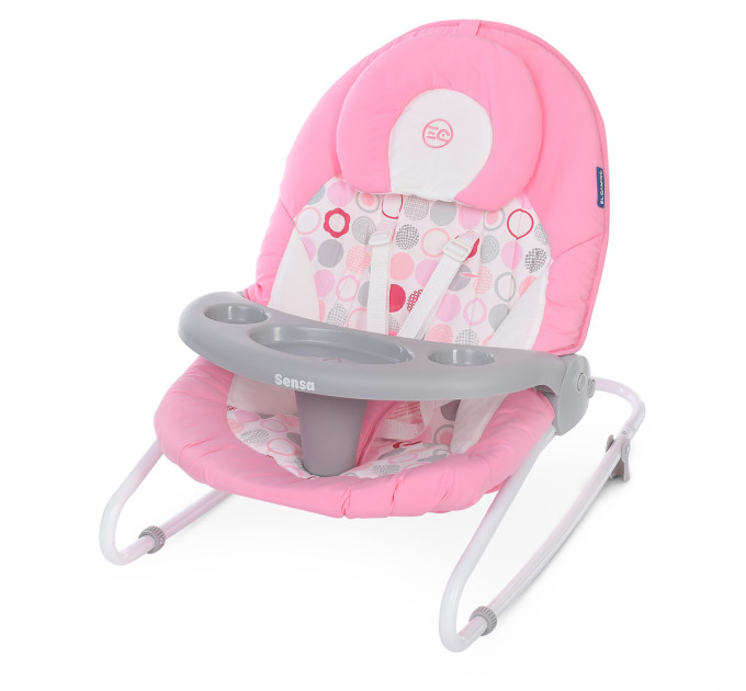 Гойдалка-шезлонг ME 1028 SENSA Circles Pink