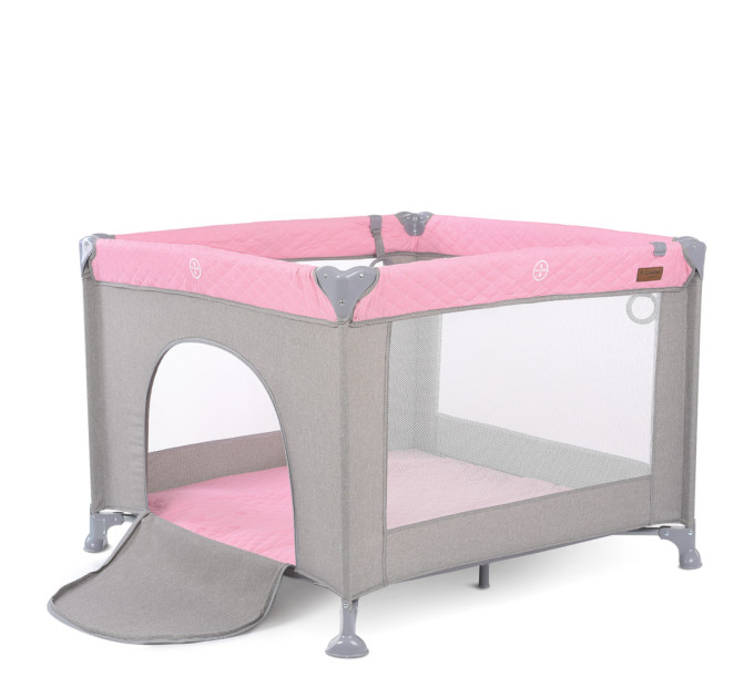 Манеж ME 1097 CASTLE Pink Gray