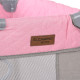 Манеж ME 1097 CASTLE Pink Gray