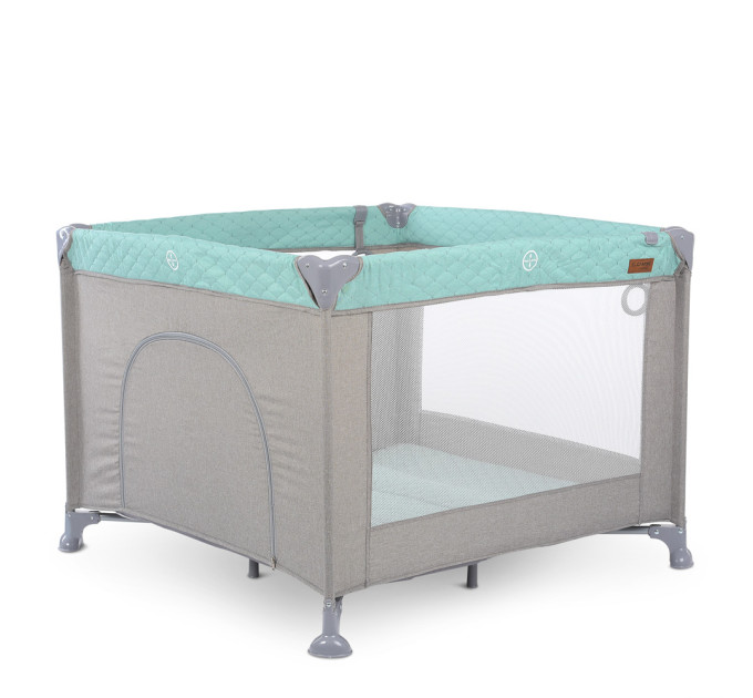 Манеж ME 1097 CASTLE Mint Gray