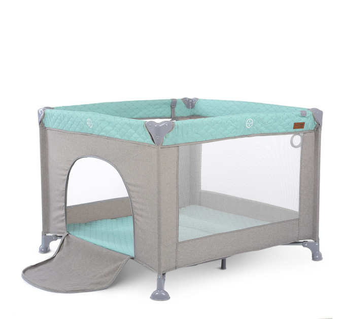 Манеж ME 1097 CASTLE Mint Gray