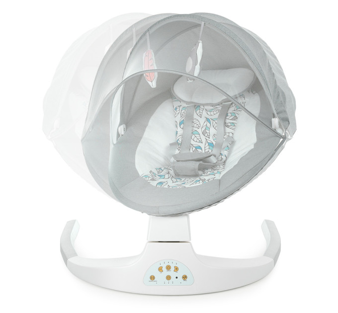 Укачивающий центр ME 1074 MYLA Gray Mint Feathes