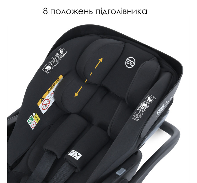 Автокрісло дитяче ME 1110 i-FIX Royal Dark Gray