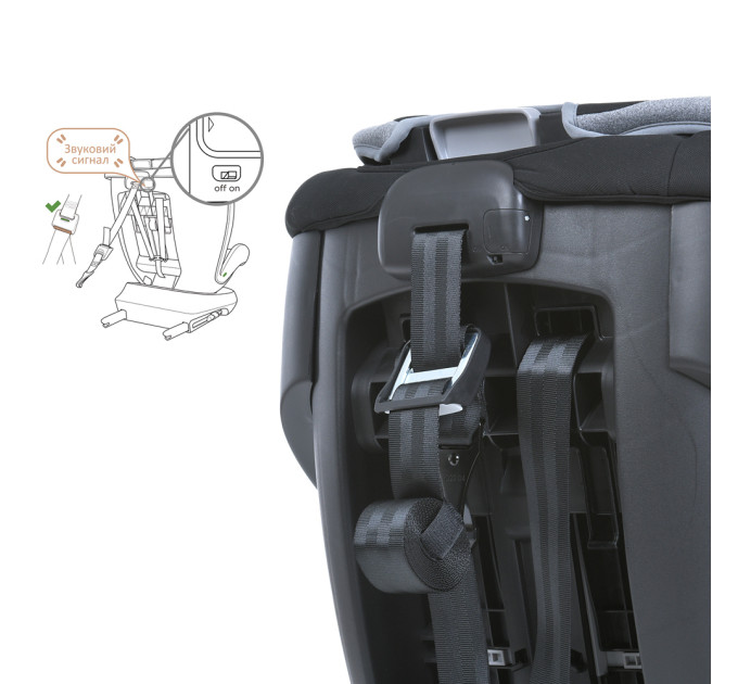 Автокресло ME 1117 I-CON Melange Ultimate Gray