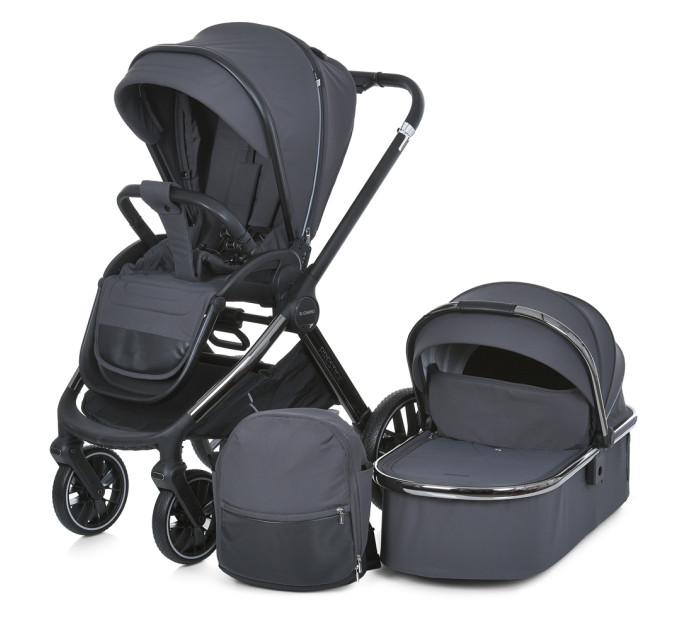 Коляска детская 2в1 ME 1124 PRESTIGE Asphalt Gray