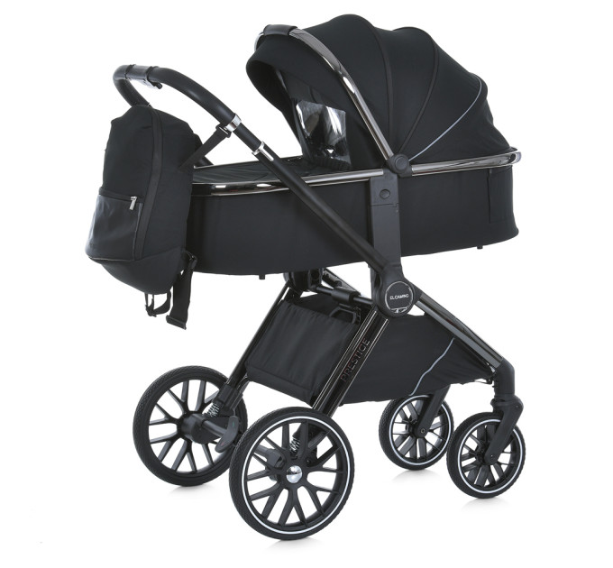 Коляска детская 2в1 ME 1124 PRESTIGE Jet Black