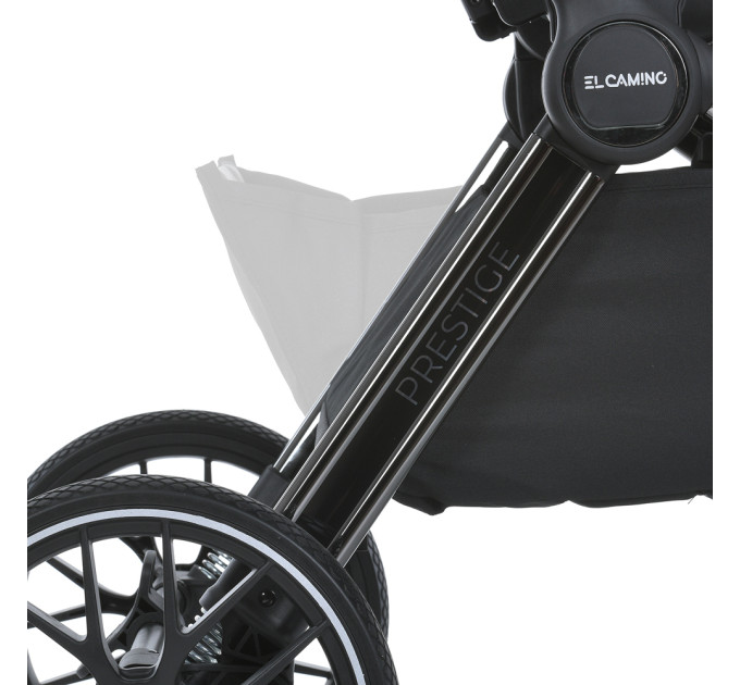 Коляска детская 2в1 ME 1124 PRESTIGE Jet Black