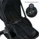 Коляска детская 2в1 ME 1124 PRESTIGE Jet Black
