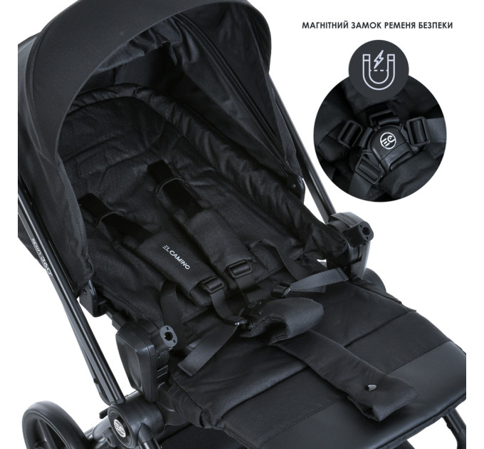 Коляска дитяча ME 1138 SPIN 360 Black