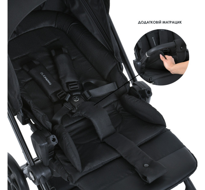 Коляска дитяча ME 1138 SPIN 360 Black