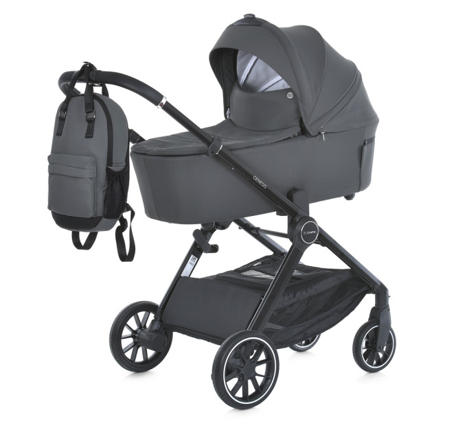 Коляска детская 2в1 ME 1126 GENESIS Asphalt Gray