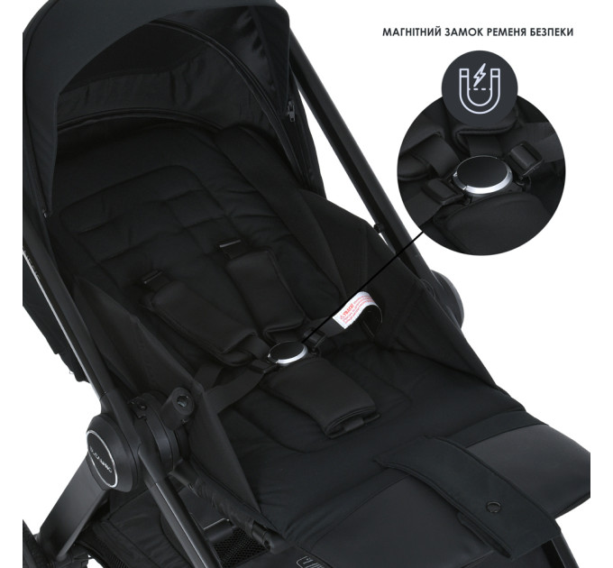 Коляска детская 2в1 ME 1126 GENESIS Jet Black