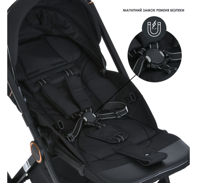 Коляска універсальна 2в1 ME 1100-1 ERA Black Ink