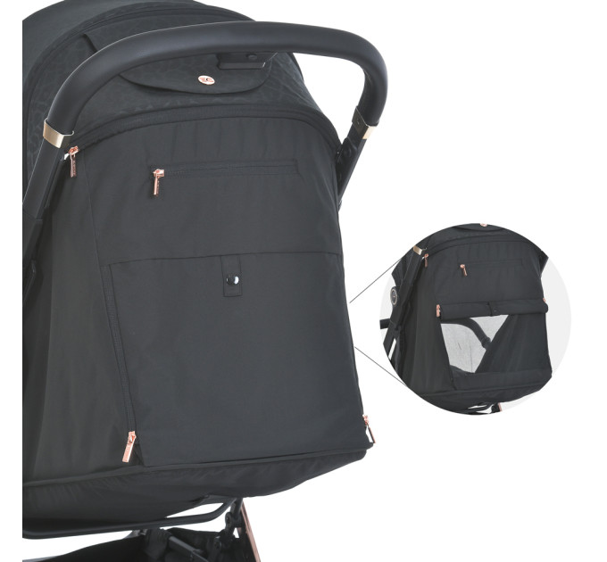 Детская коляска ME 1127-G BEYA Black Leo