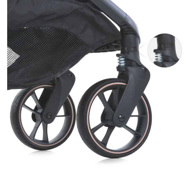 Детская коляска ME 1127-G BEYA Black Leo