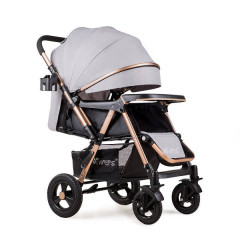 Прогулянкова дитяча коляска-візок Ninos  Maxi Light Grey