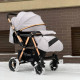  Прогулочная детская коляска-тележка Ninos Maxi Light Grey
