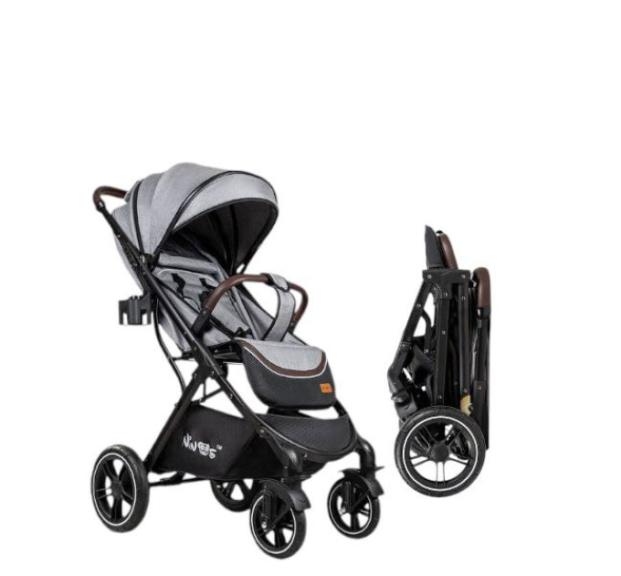 Прогулянкова дитяча коляска-візок Ninos Nava Light Grey